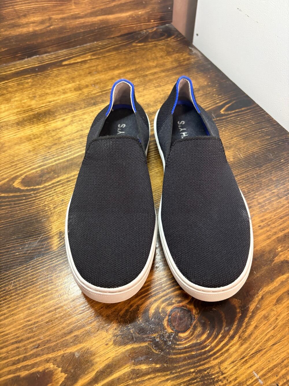 Rothys Black The Original Slip On Sneakers Size 8.5